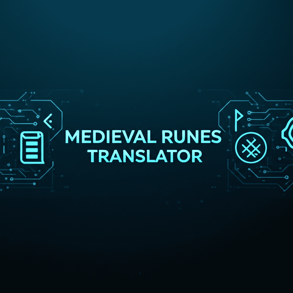 Medieval Runes Translator Tool Interface